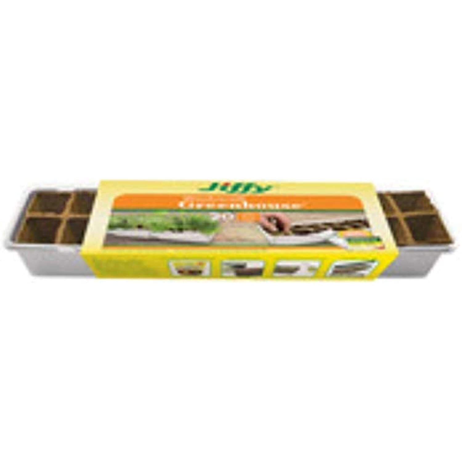 Jiffy Ts20hst-14 21.25" X 6" X 2.75" Windowsill Greenhouse 20 Biodegradable