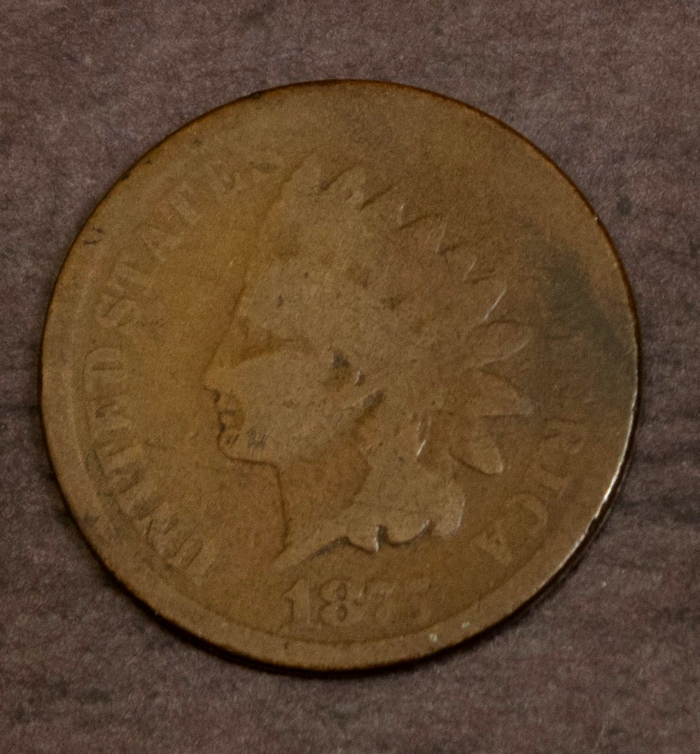1875 Indian Cent Good..........Lot F 1088