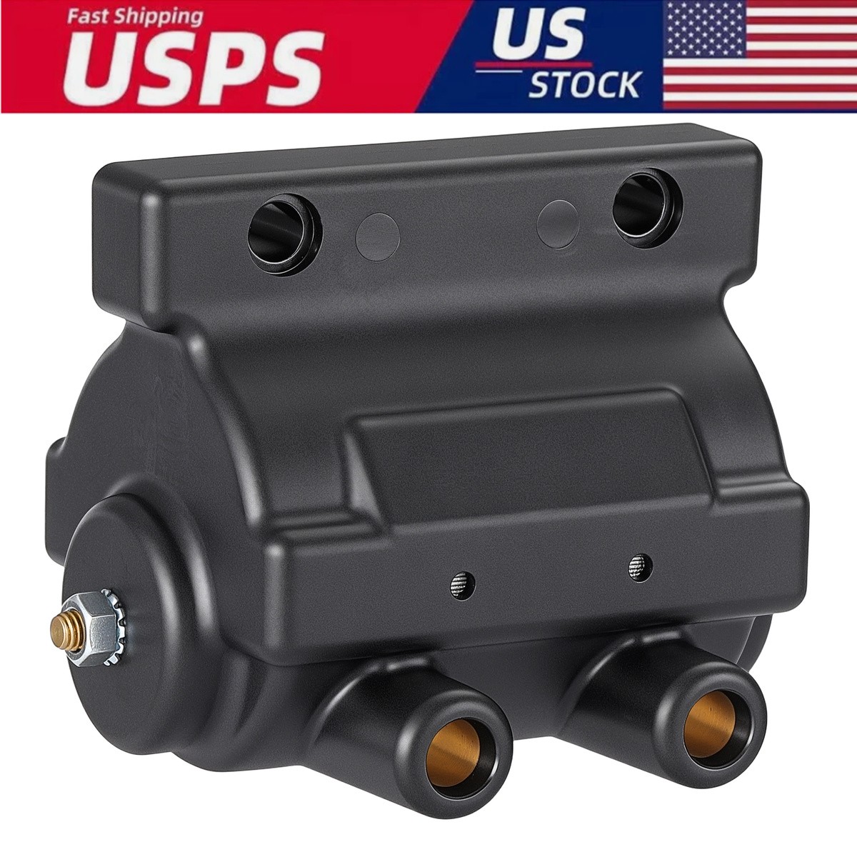Ignition Coil 5 Ohm For FL FLH FX FXE XL XLC XLH Sportster 900 1000 DC7-1 1PCS