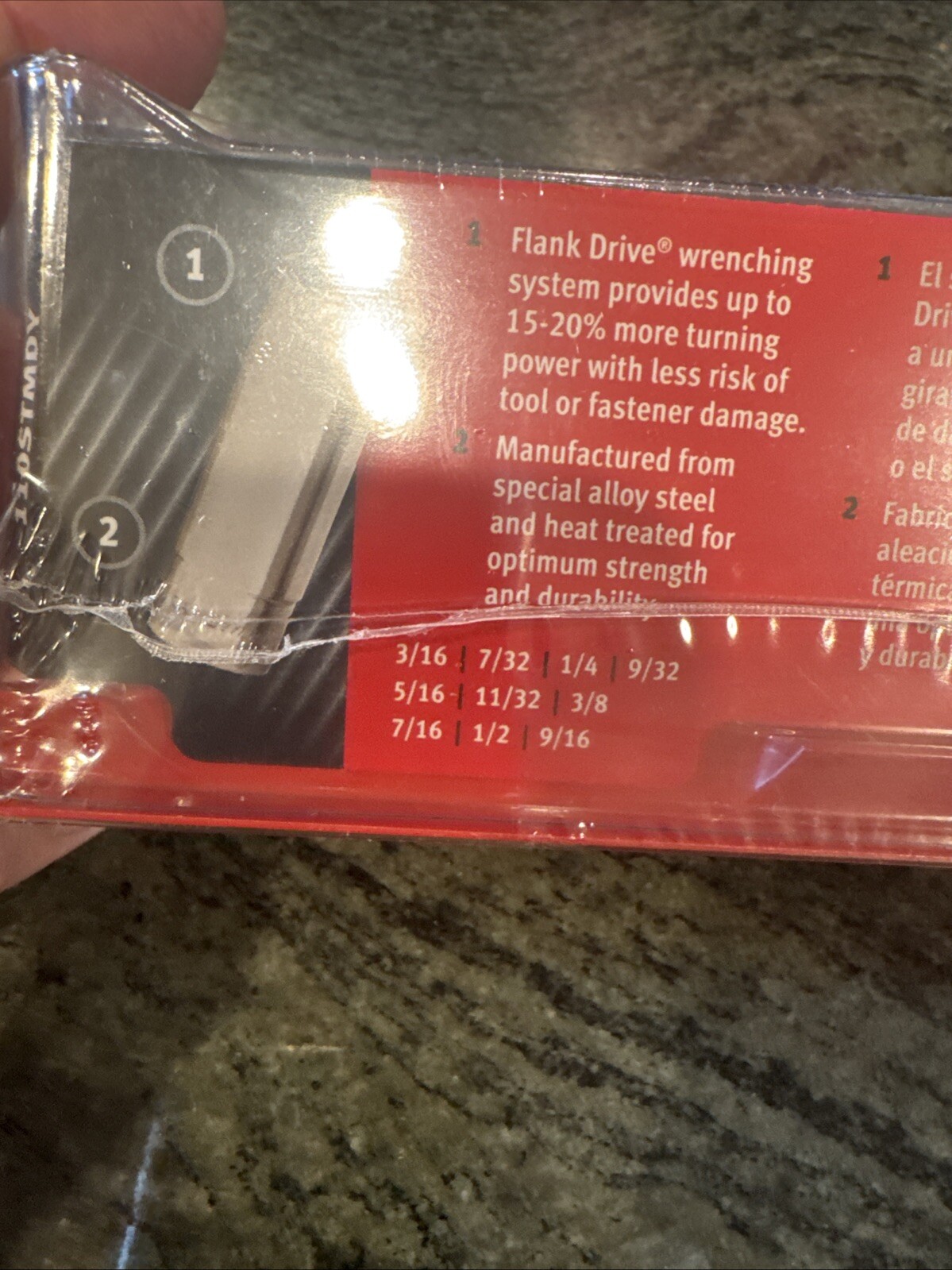 Snap On 110stmdy 1/4 drive 10 Pc sae deep 12 point socket set sealed