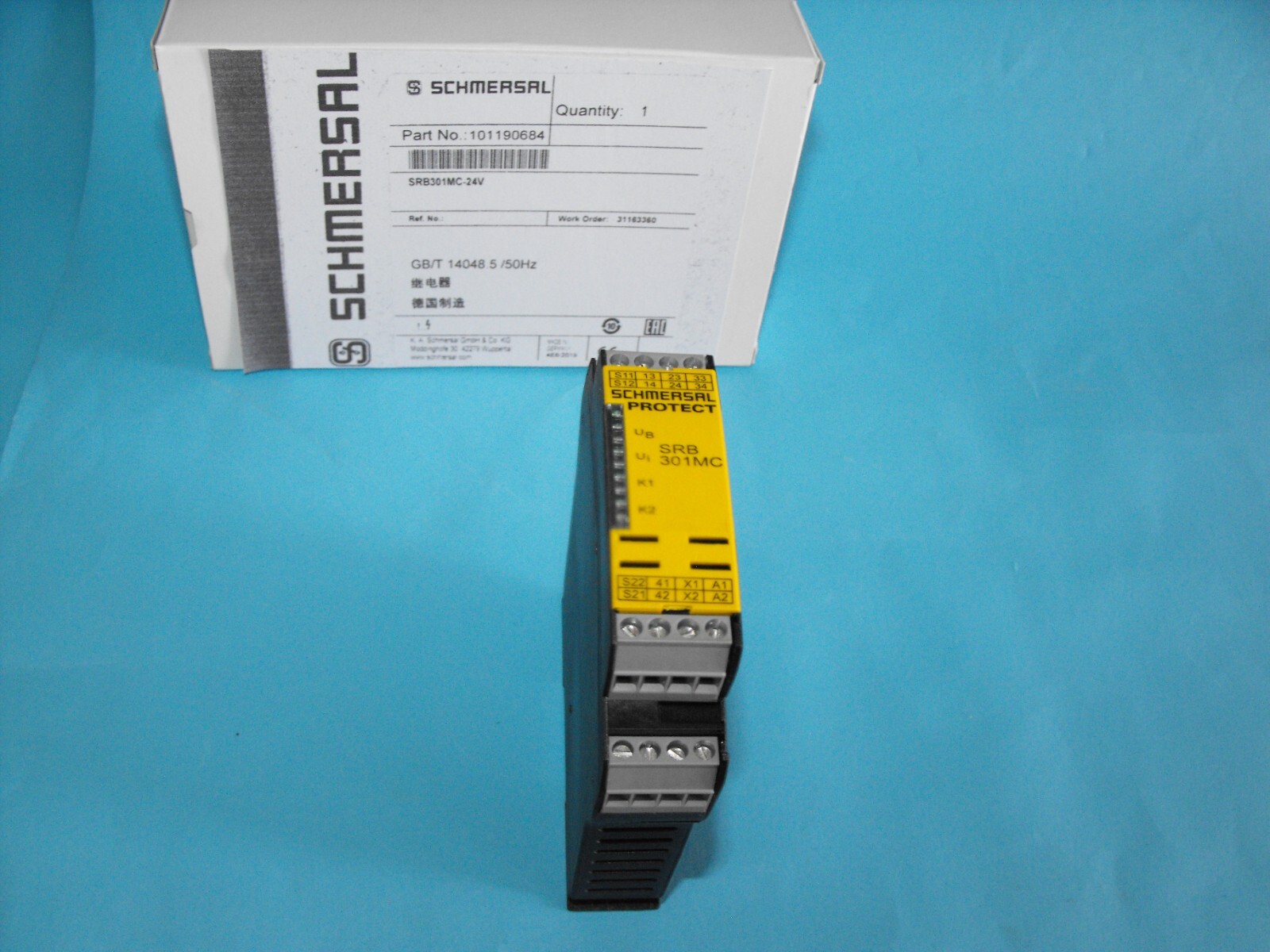 SCHMERSAL SRB301MC-24V.safety relay.SRB 301MC.USED