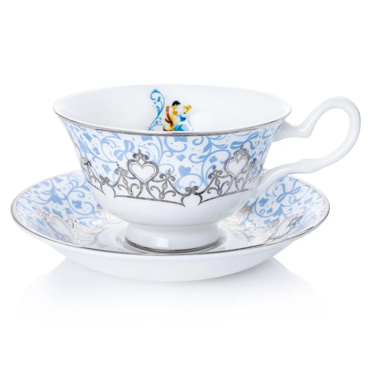 Cinderella Wedding Cup and Saucer