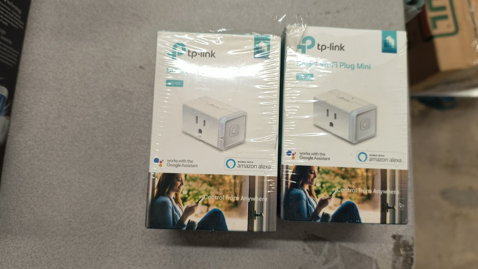 Lot of 2-TP-LINK HS105 Plug-In Socket Controller - OBN - X3