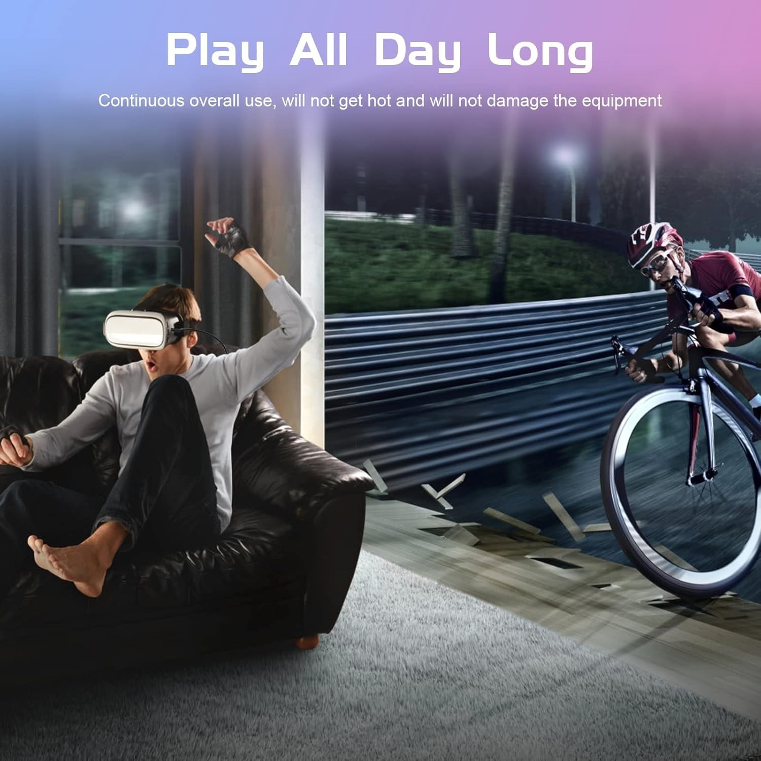 Lightweight 10ft VR Link Cable for Oculus Quest - 5Gbps Data Transfer & Charge