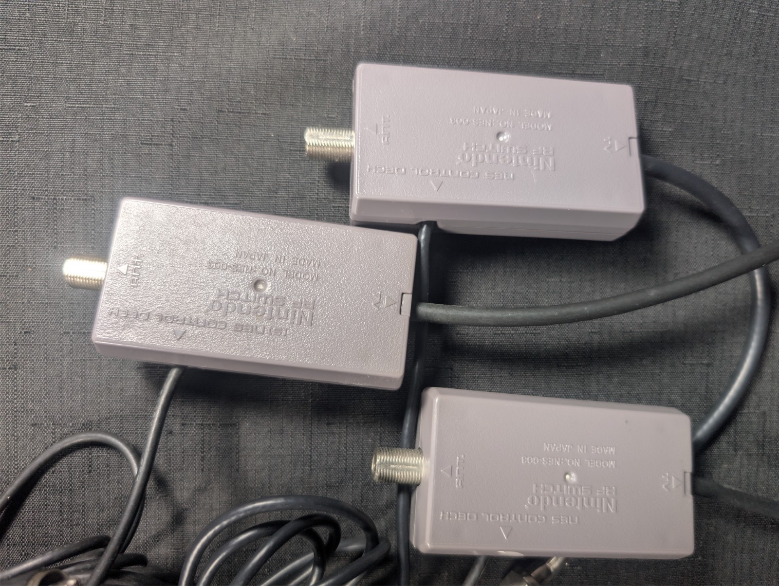 X1 Official Nintendo NES RF AV Cable Adapter Switch NES-003 Tested Working