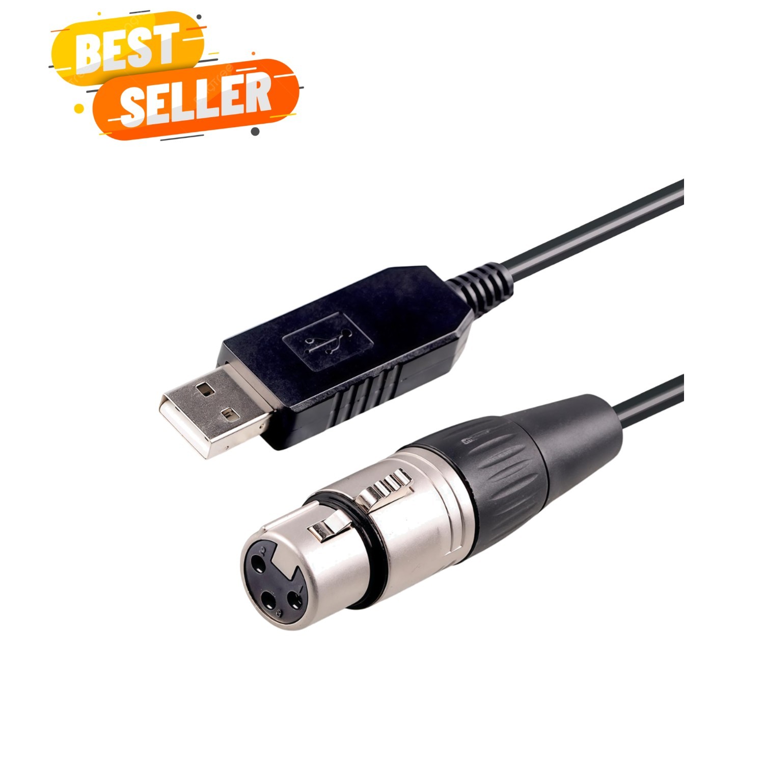USB to Interface Cable FT232RNL DMX Controller Adapter 3 Pin XLR DMX Cable fo...