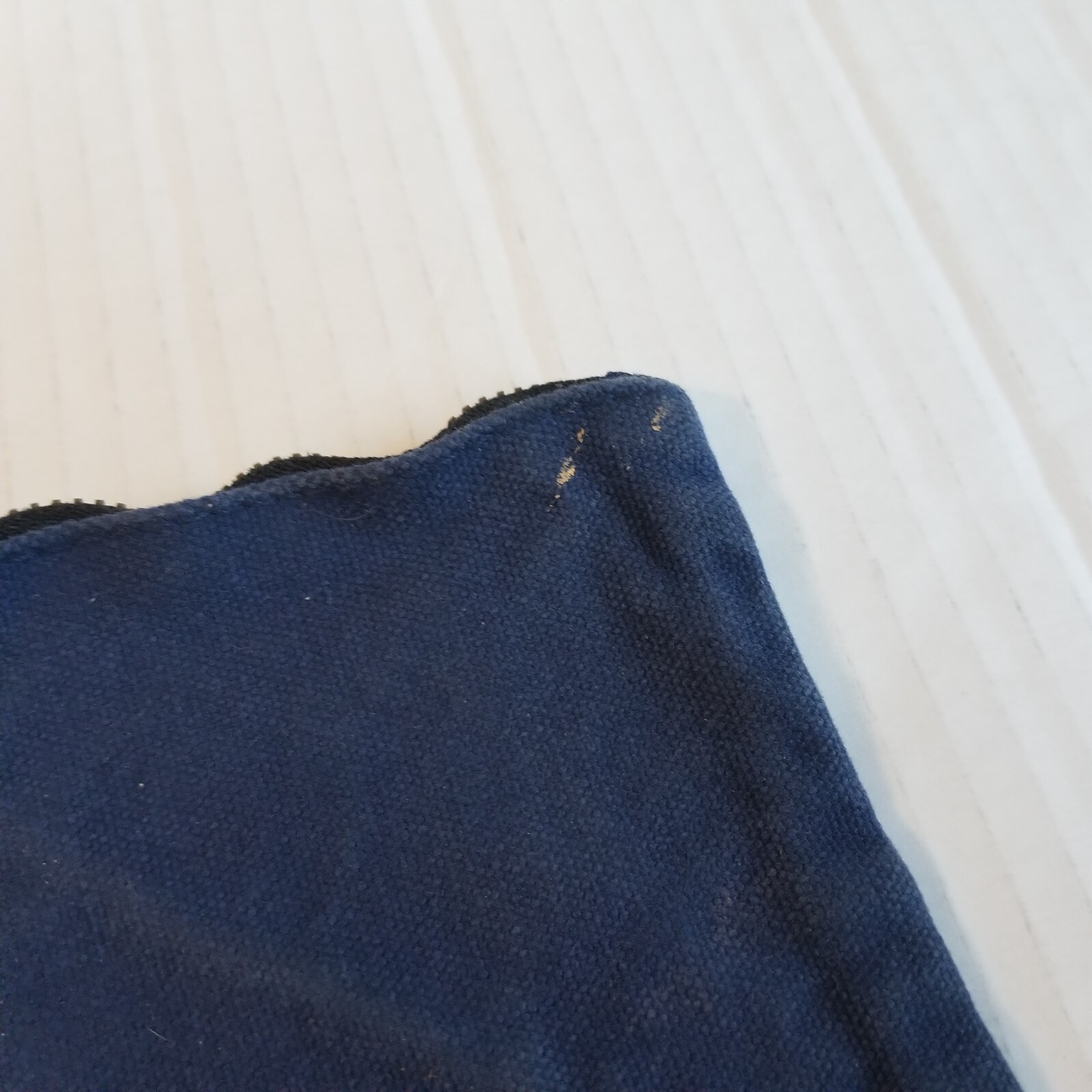 Readywares Supply Co Blue Canvas Small Zipper Pouch 7x10