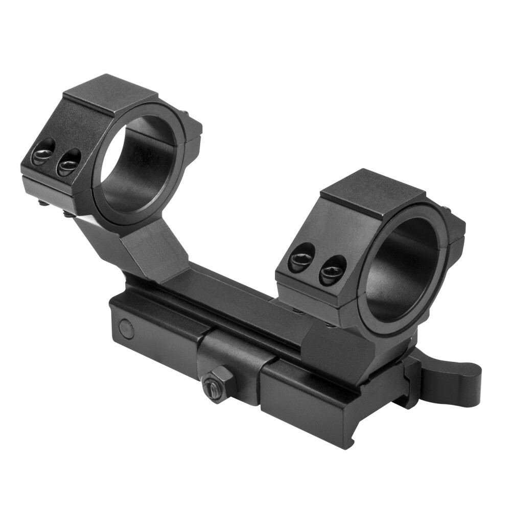 NcSTAR MARCQ Adjustable Cantilever Quick Release Rifle Scope Ring Mount Black