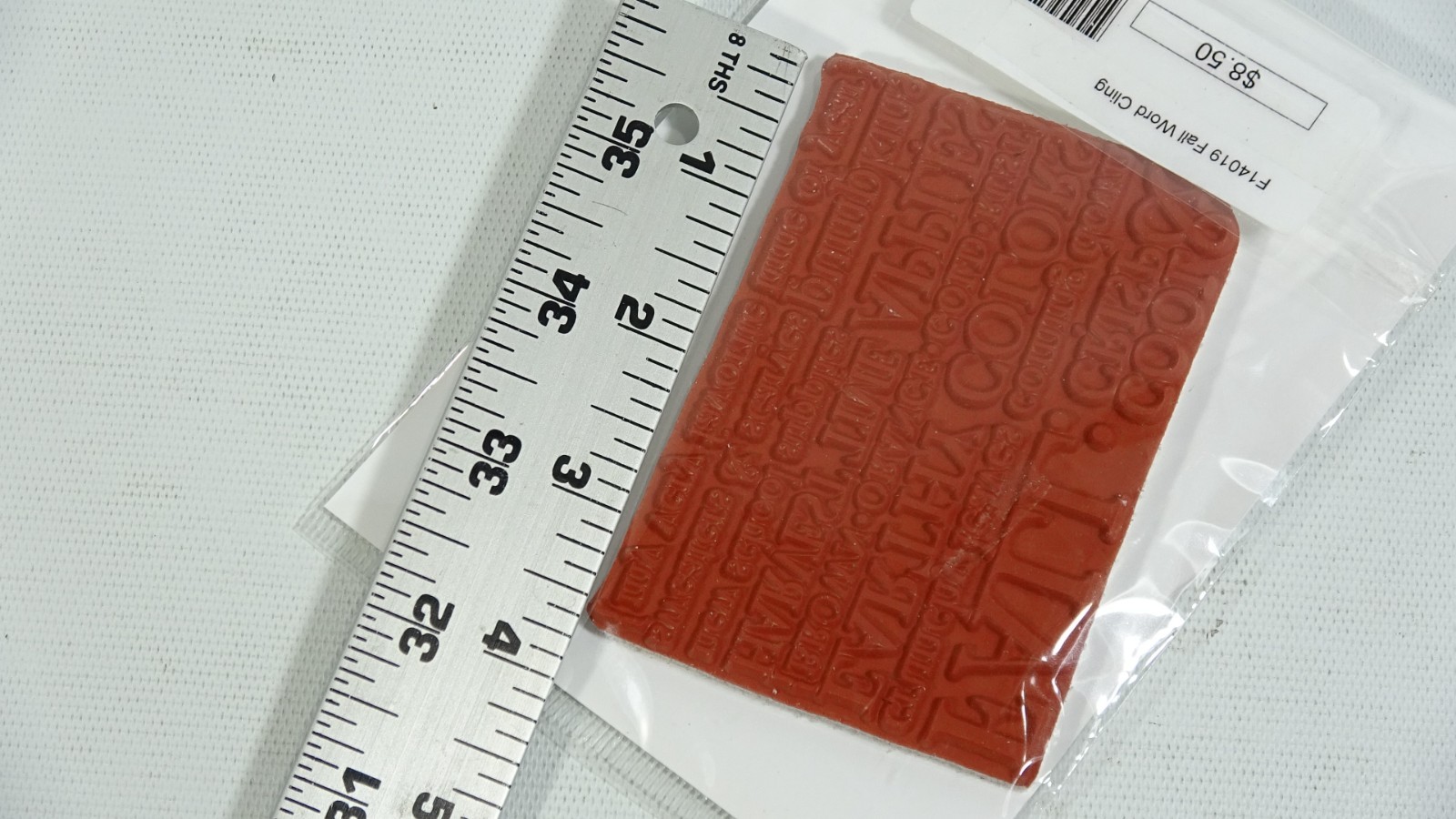 Impression Obsession Fall Word Cling Rubber Stamp F14019