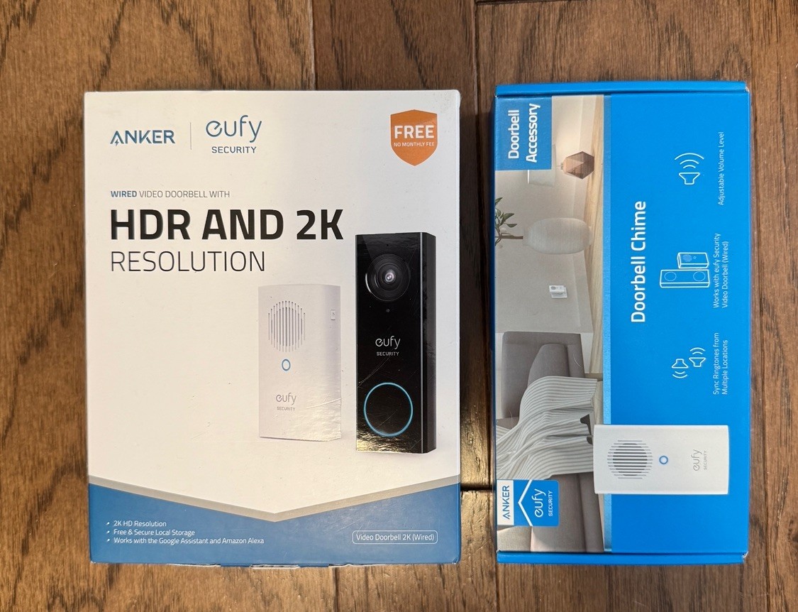 Anker Eufy Wired Video Doorbell T8200 and T8740