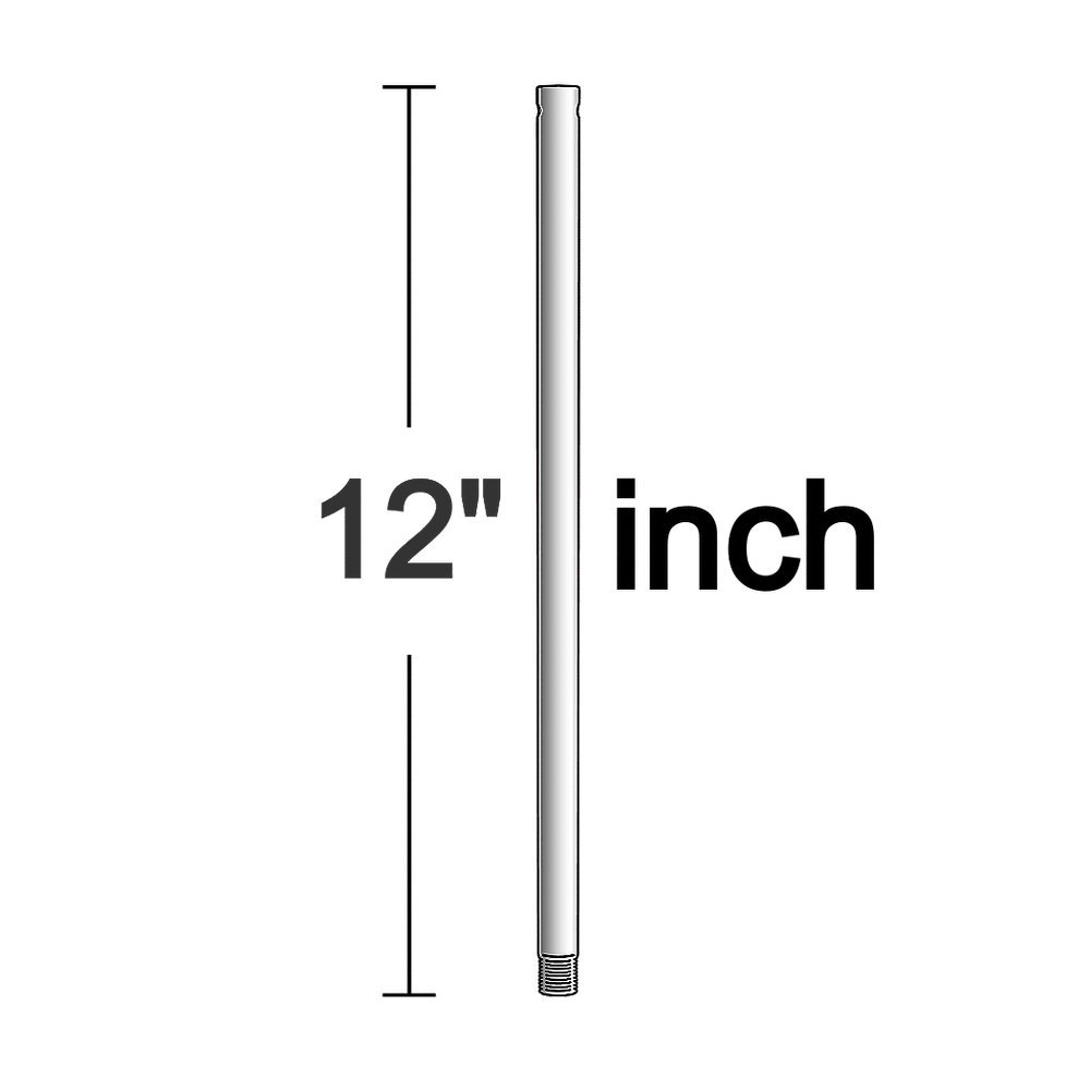 SEA GULL LIGHTING 12" DOWNROD BRUSHED NICKEL 1610-962 CEILING FAN DOWNROD COLLEC