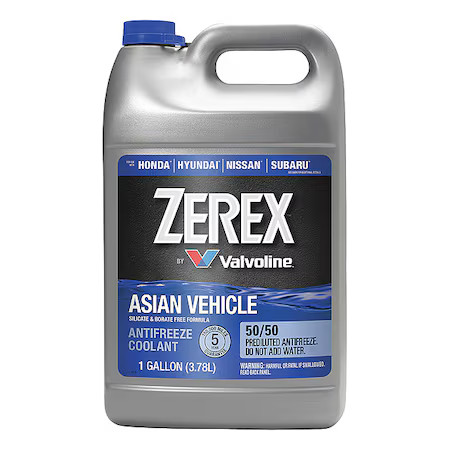 Zerex 861398 Antifreeze Coolant, Blue, 1 Gal. Sz, 7.5 Ph