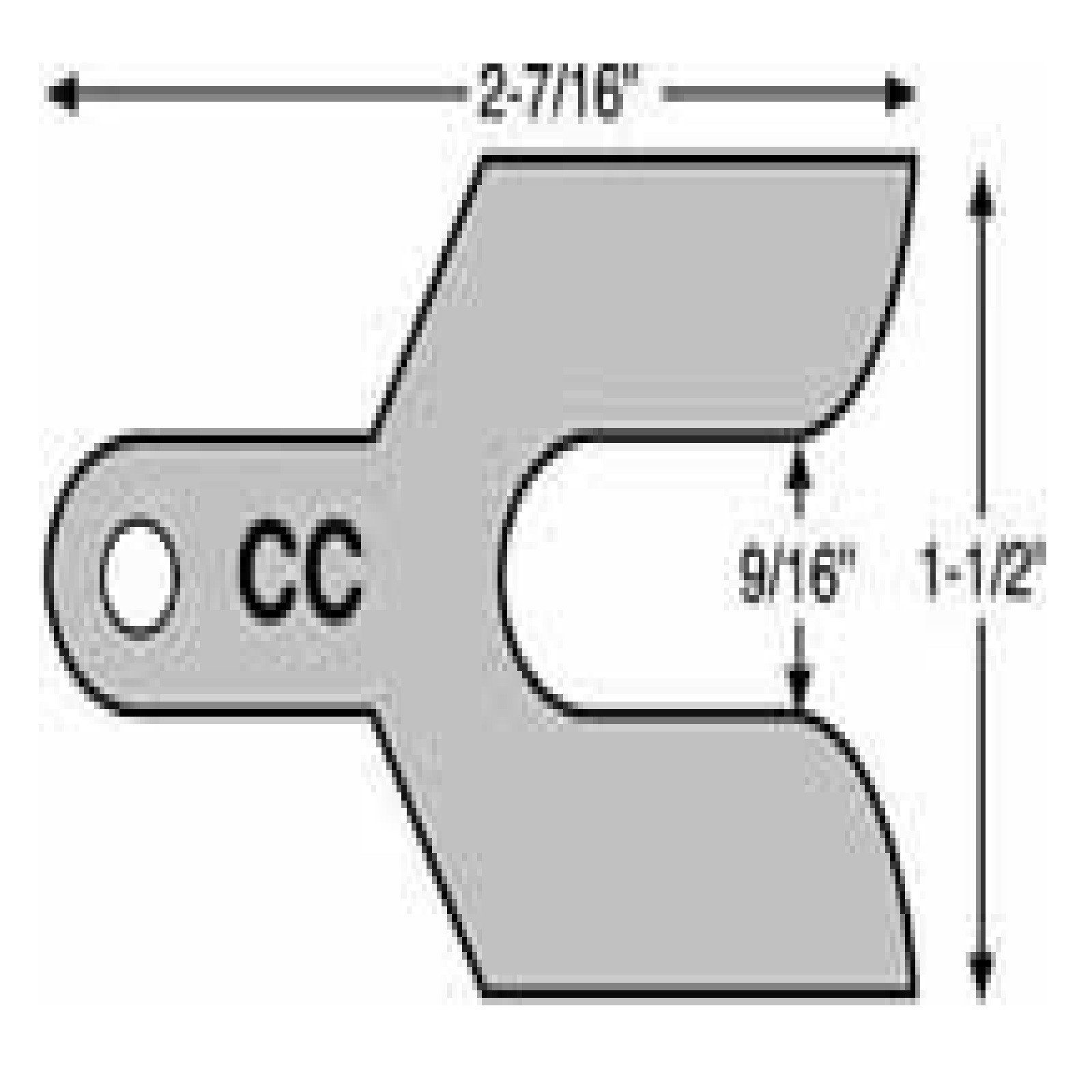 Specialty Products Caster/Camber 1/16" x 9/16" Opening Shims Set of 50 Universal