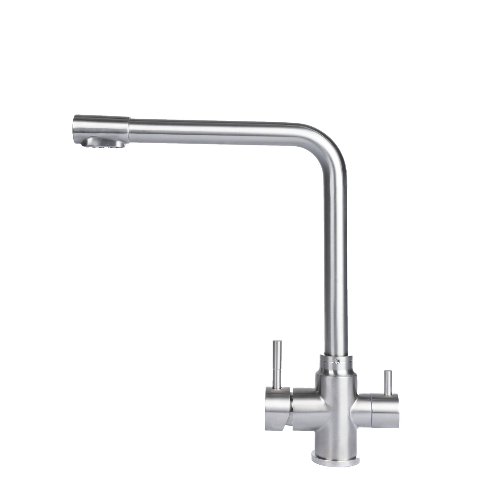 Kitchen Sink Faucet with 2 Handle 3 in 1 Water Filter Purifier Swivel Faucets