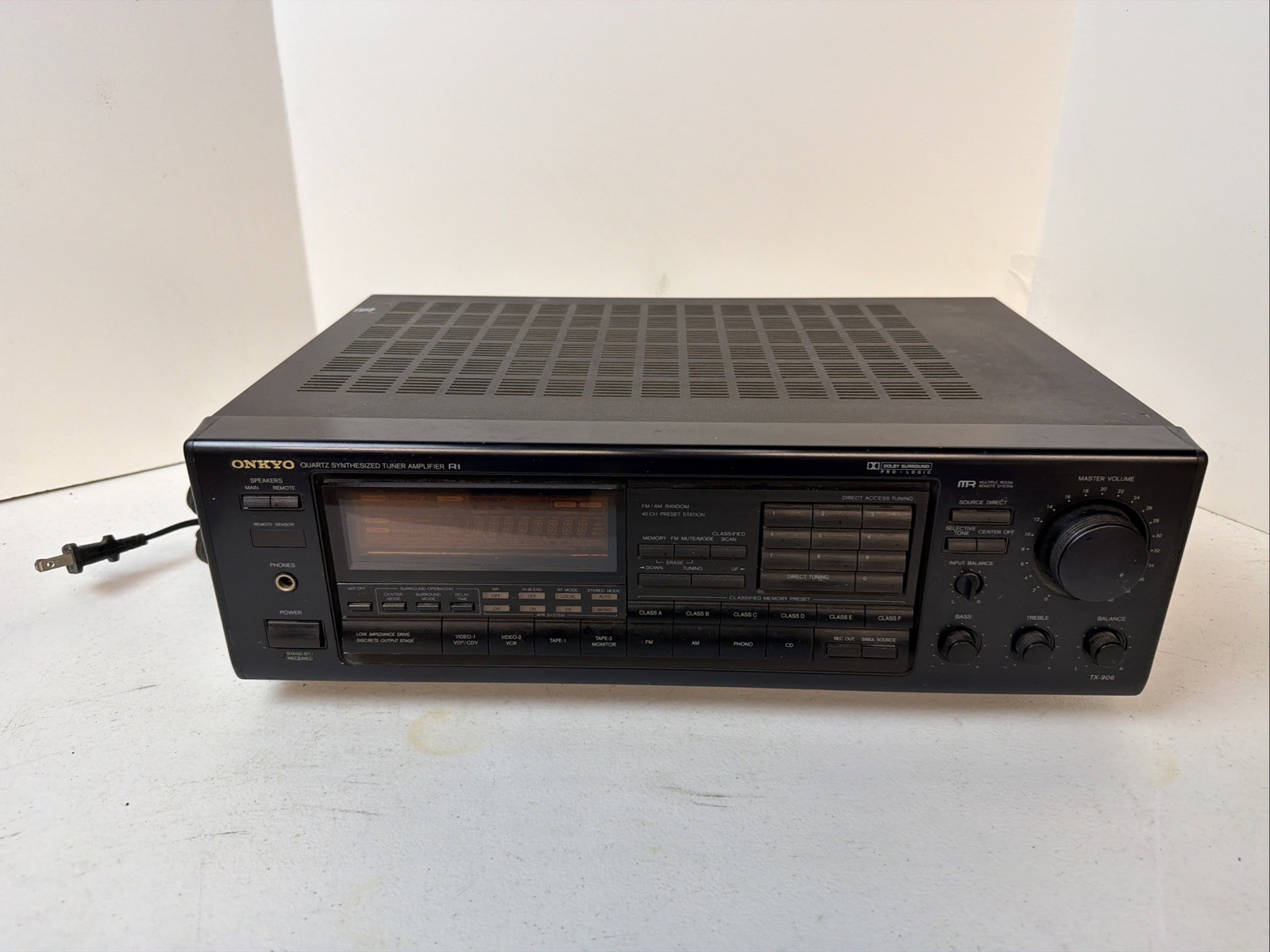 Onkyo Quartz, Synthesize Tuner Amplifier Model Number Tx – 906