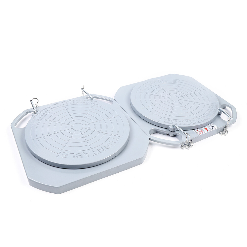 2pcs 5 Ton Front End Wheel Alignment Turntable Plate 360?? Rotating Plate Table