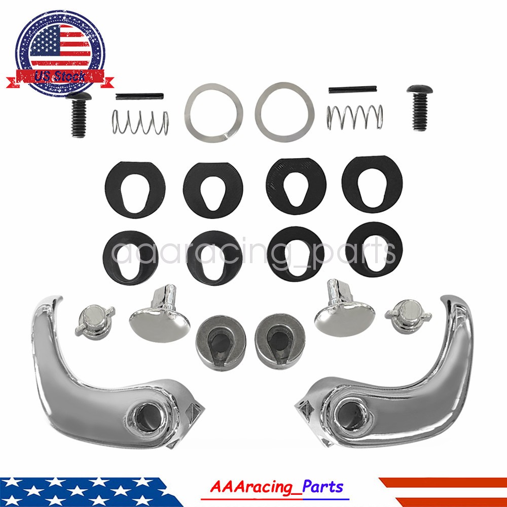 Locking Vent Window Handle Chrome Pair For Chevy GMC Blazer Jimmy Suburban C/K