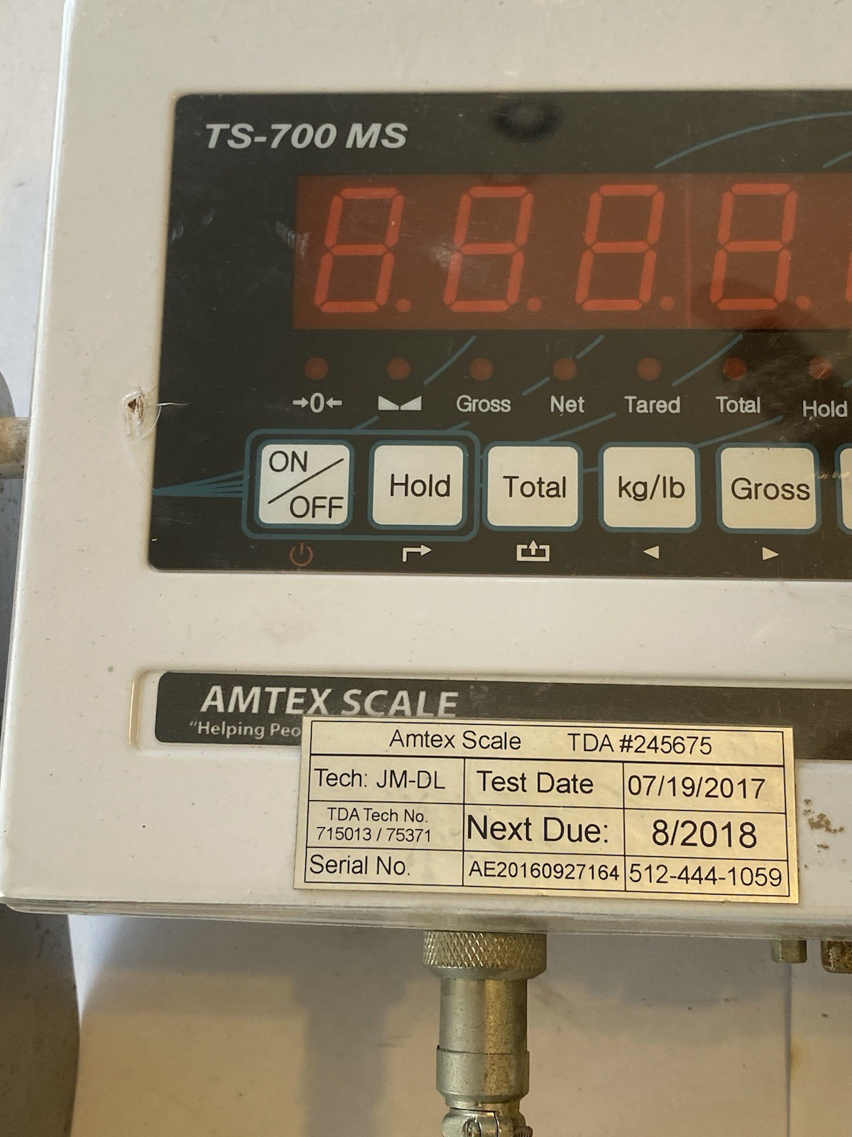 Triner Scale Indicator TS-700 MS Readout Large Display With Stand