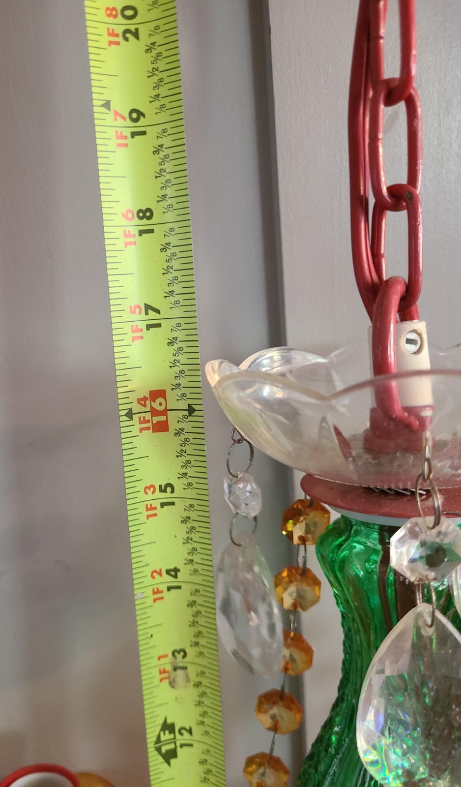 Multicolor 3 Light Chandelier Acrylic Crystal Glass Central Stem Plug In