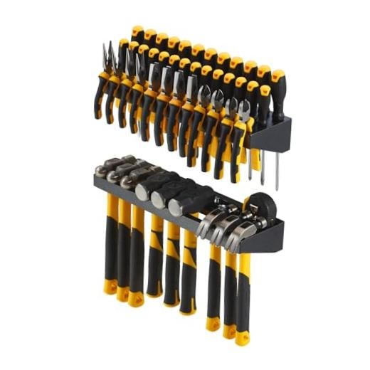 Wall Mount Hand Tool Organizer, Screwdriver Organizer, Pliers Charcoal Grey