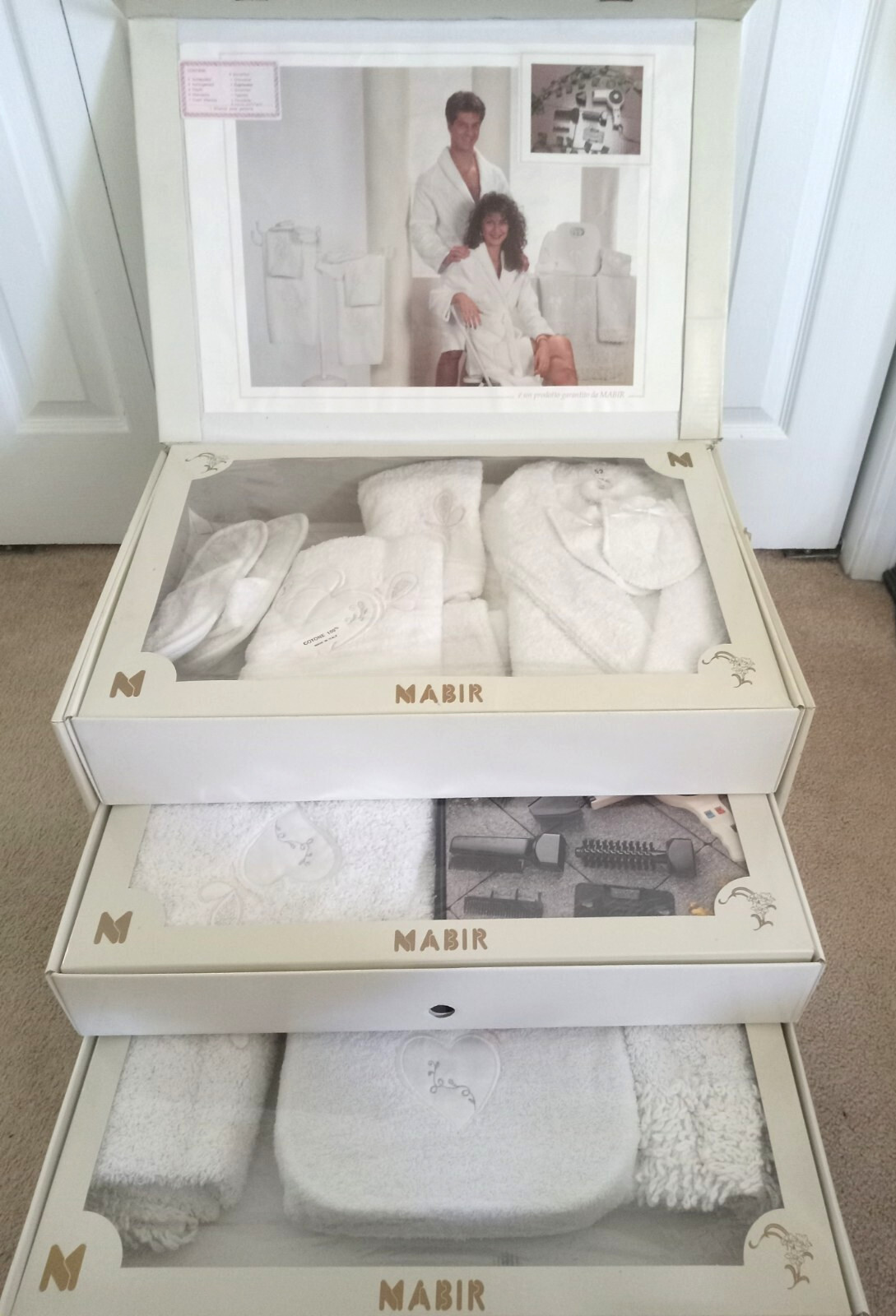 Rare Italian Mabir Complete Travel Case With Towels Scale Robe Dryer Mat