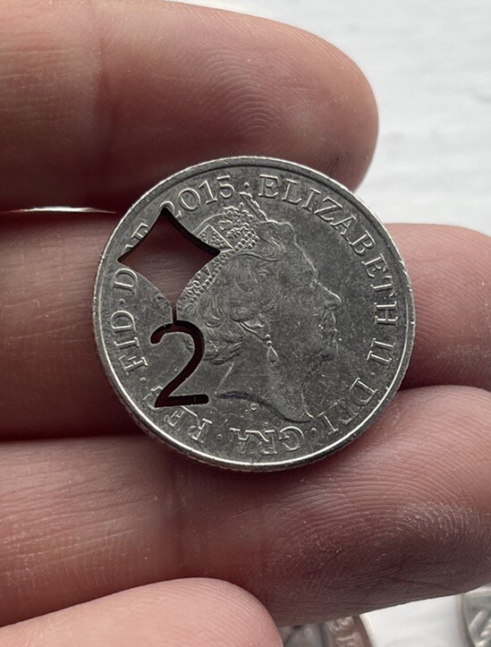 NEW CUT OUT 10p COIN MAGIC TRICK / MENTAL MAGIC