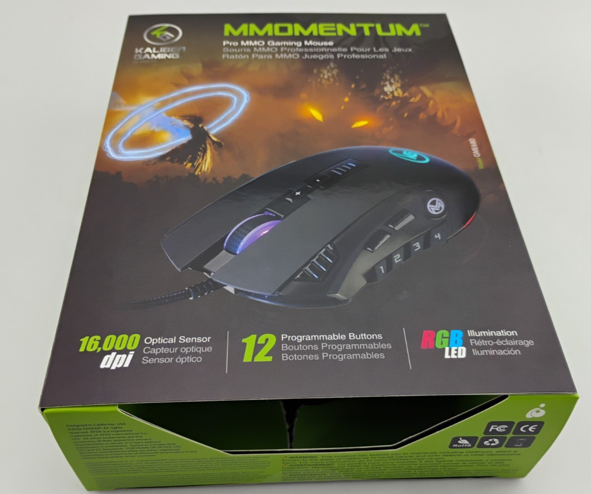IOGEAR 12 Button MMO  12 programmable buttons 5 dpi settings Gaming Mouse