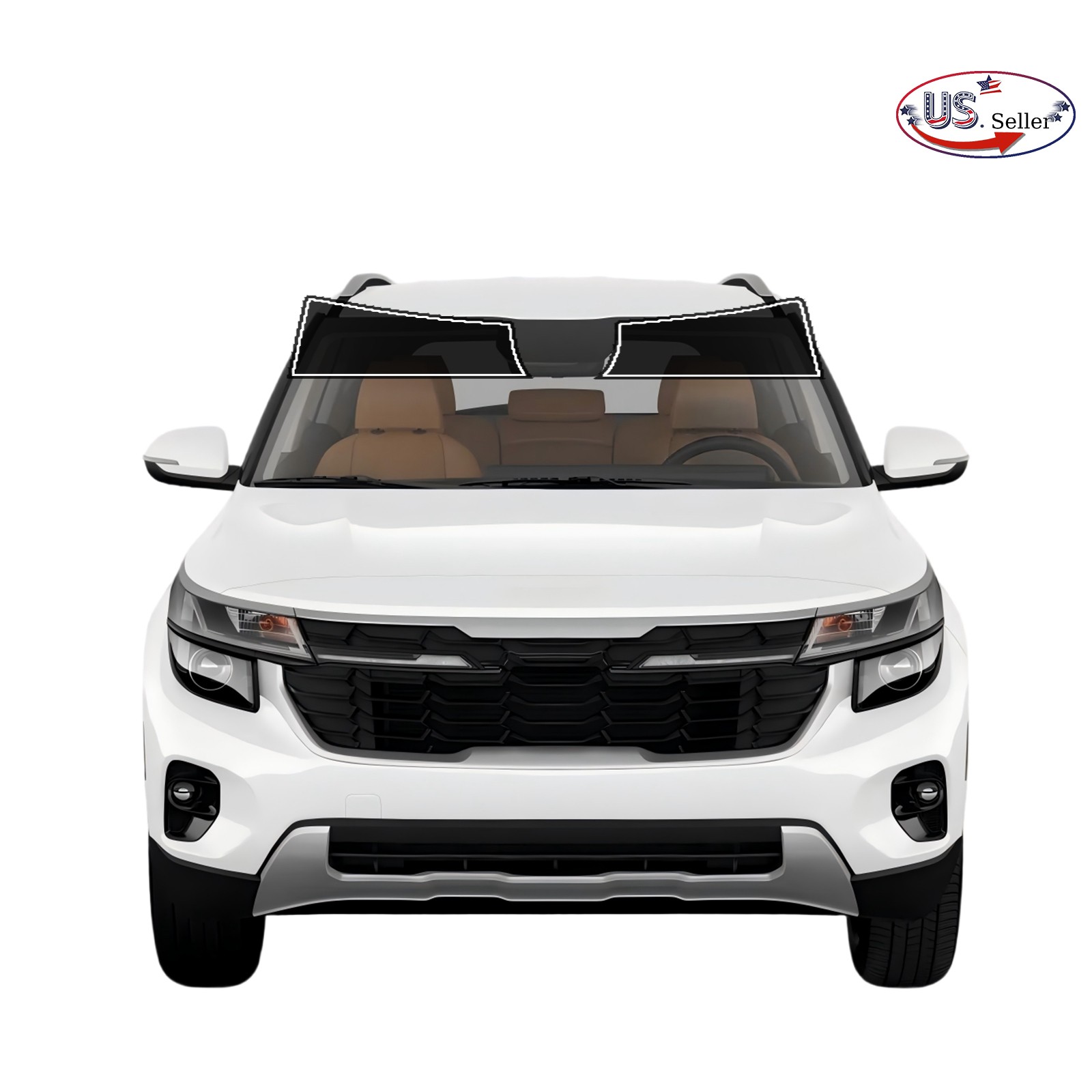 Precut Sun Strip Window Tint Auto Glass Film For Kia Seltos 2020-2025