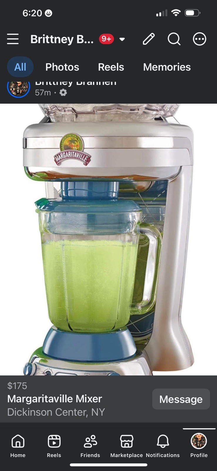 Margaritaville Key West Electric Blender Ice Crusher 36 oz 450W Frozen Drinks