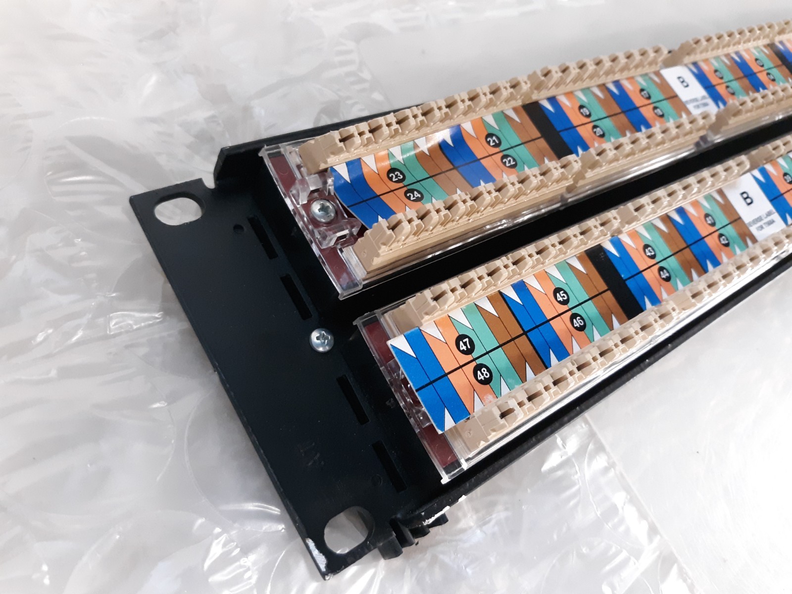 Hubbell P5E48UE SpeedGain C5E+ 2U 48-Port Rack Mountable Patch
