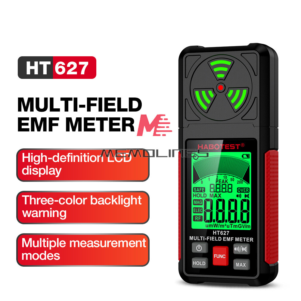 HABOTEST HT627 EMF Meter Radio Frequency Electromagnetic Field Radiation Detecto
