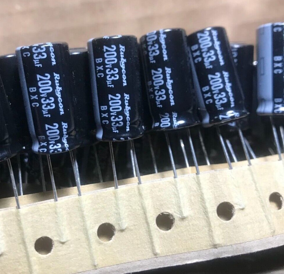 Rubycon 200v33uf Radial Electrolytic Capacitor 33uf 200v Replacing 160v 100v 63v