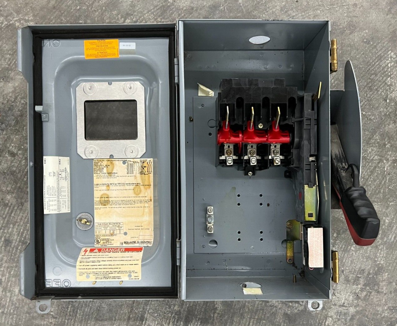 SQUARE D HU3612AWKVWEI2ZB2BA2 SAFETY SWITCH