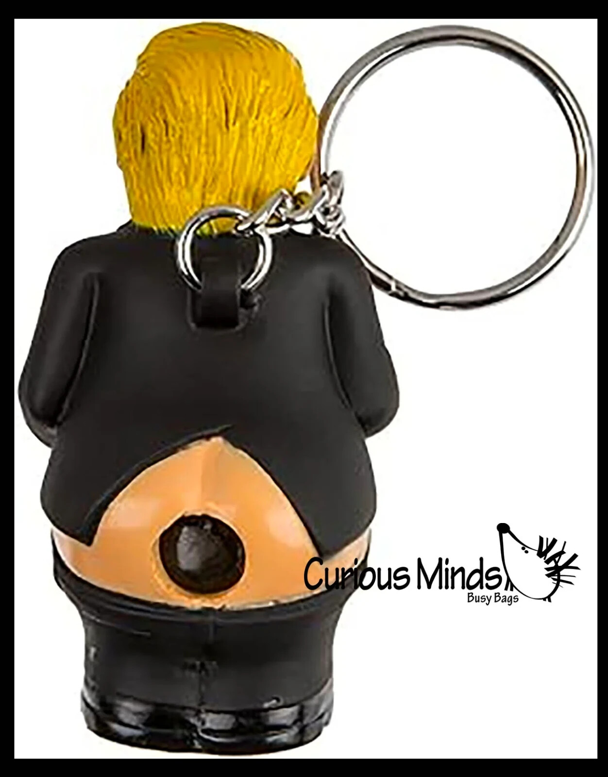 Donald Trump Pooping Keychain – Funny Novelty Squeeze Toy – Political Gag Gift