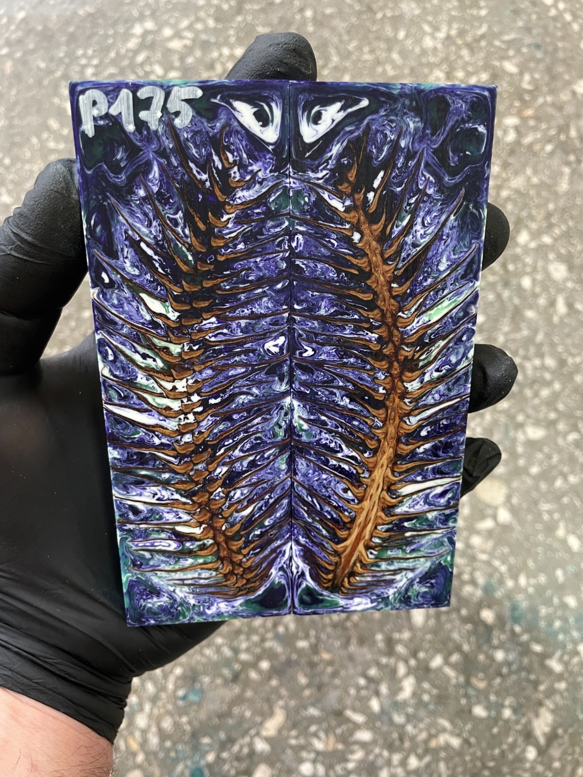 Pinecone Resin Knife Scales Stabilized Pair Handle Material Knifemaking P175