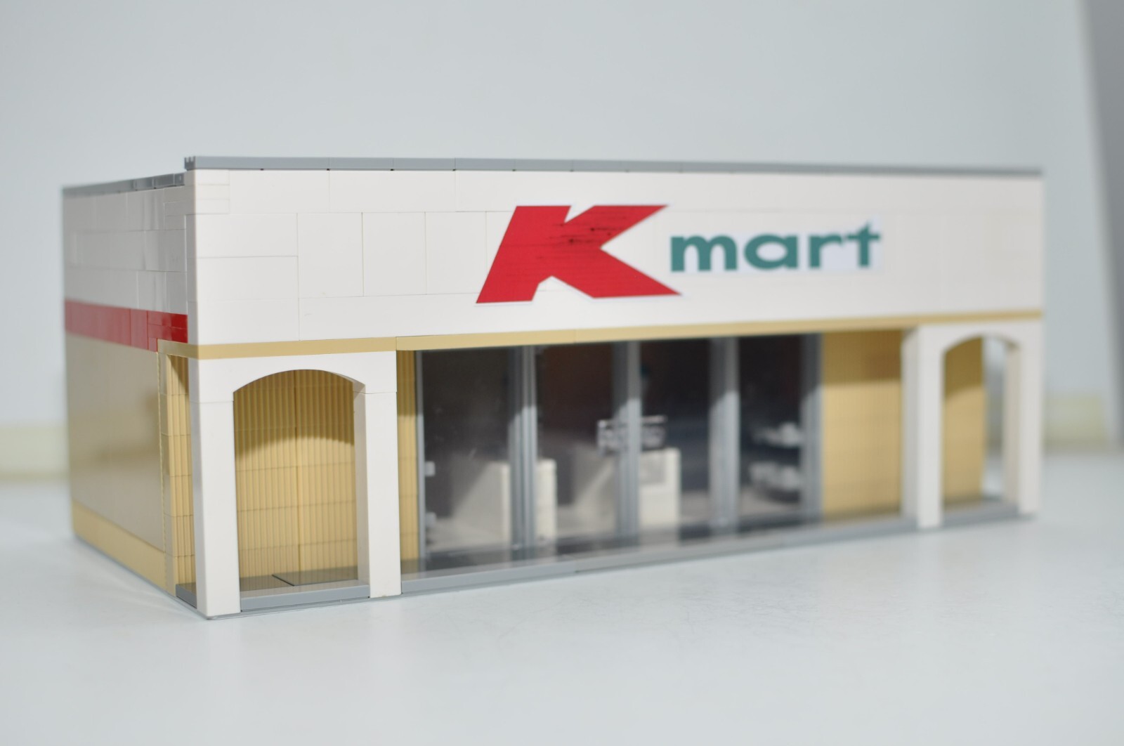 Custom Retail Store Model Built with Bricks