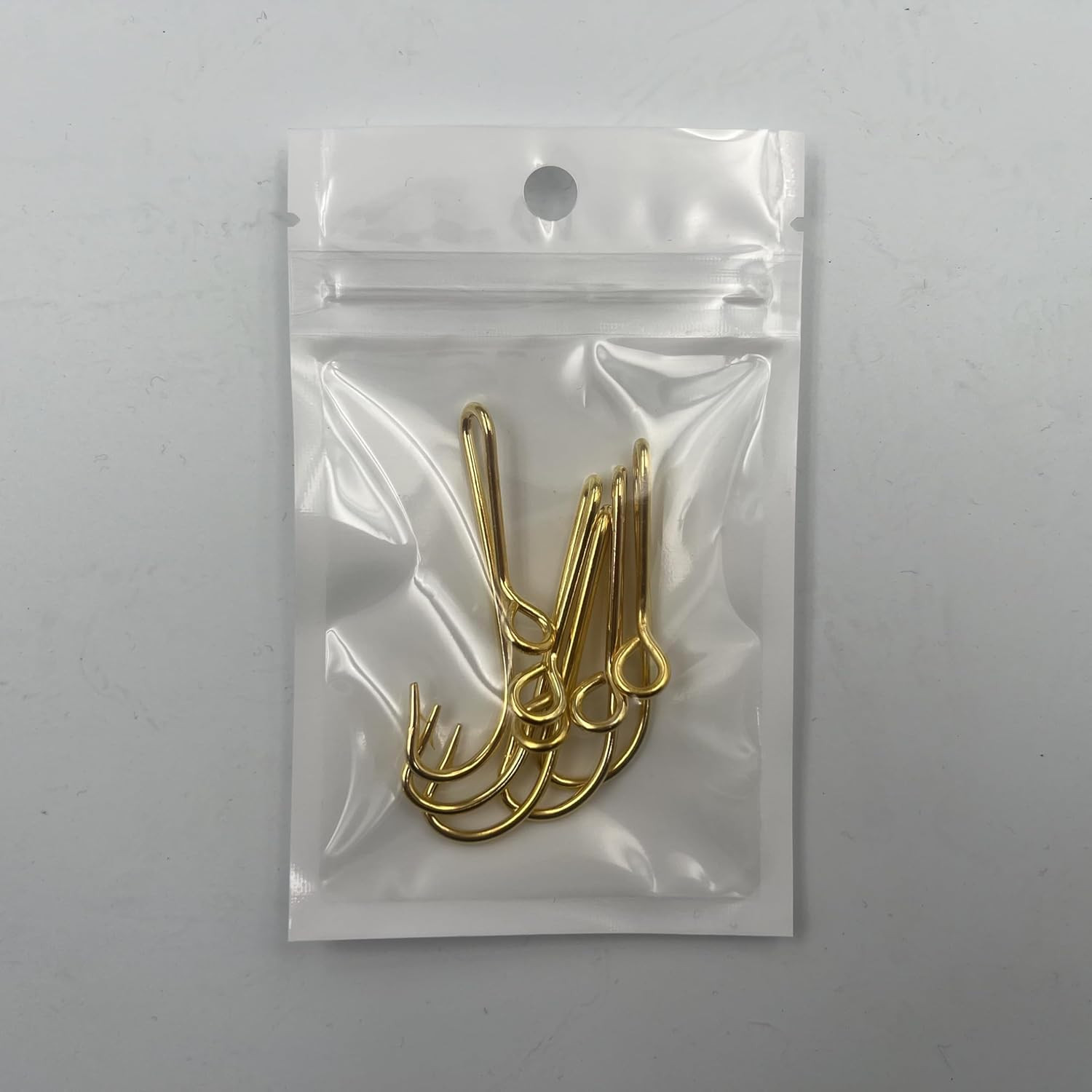 5PC Gold Colored Eagle Claw Fish Hook Hat Pin Orange Fish Hook Tie Clip Hat Hook