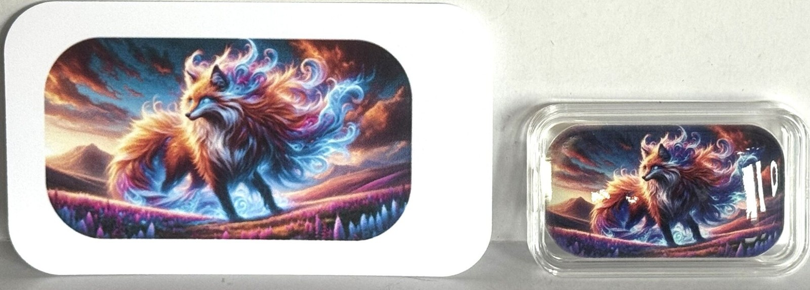 Hayleybug 2 oz Sunset Flare Fox silver Bar w/ COA Mintage 15
