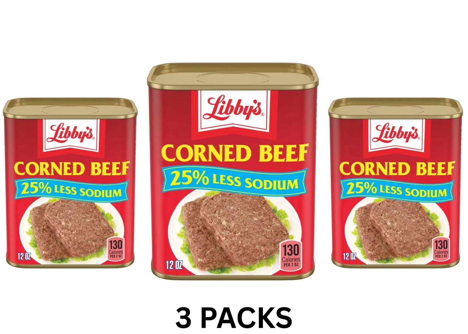 (3 pack) Libby's Corned Beef, 12 oz Can free shipping