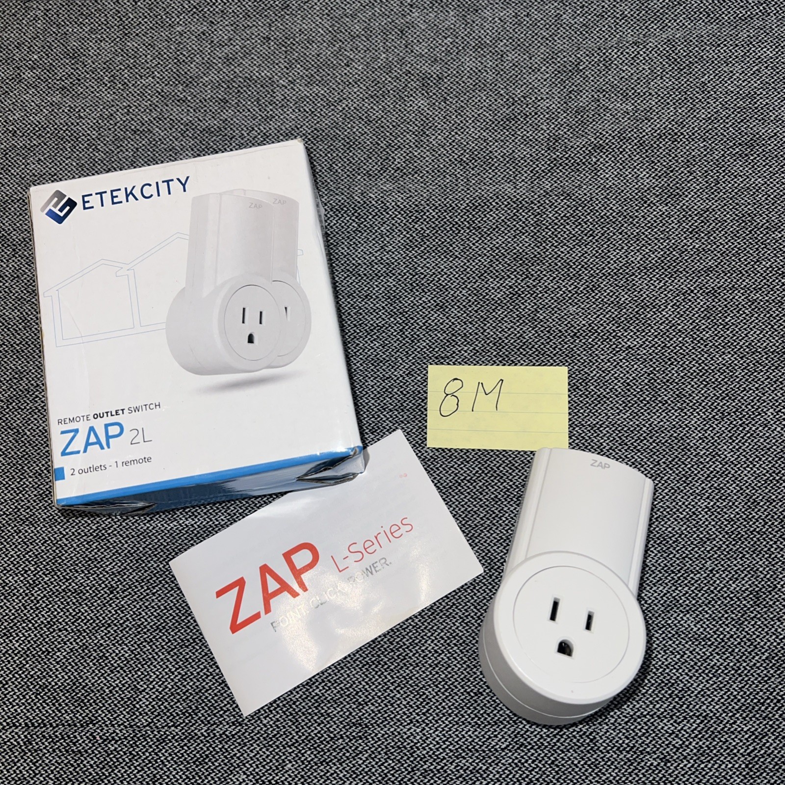 QTY 1 Etekcity Zap Remote Outlet Switch No Remote 120V 60Hz New Open Box