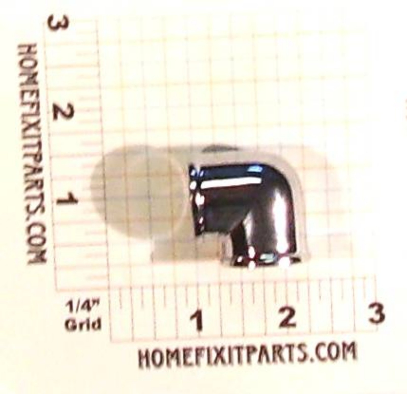 1/2 Inch 90 Degree Brass Chrome Plated Elbow NPT