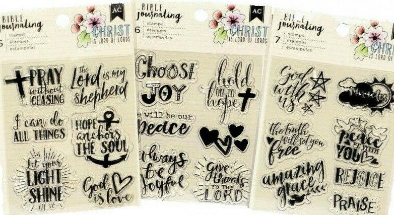 Bible Journaling Religious Stamps - Pick 1 of 3 Sets! NEW!