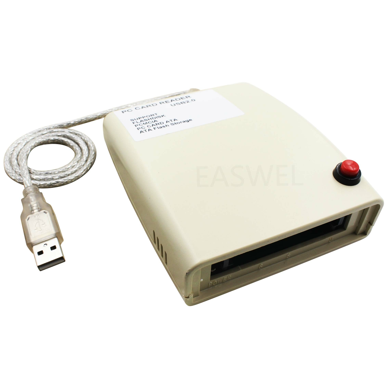 USB 2.0 to 68 pin ATA PCMCIA Flash Disk Memory Card Reader Adapter Converter NEW