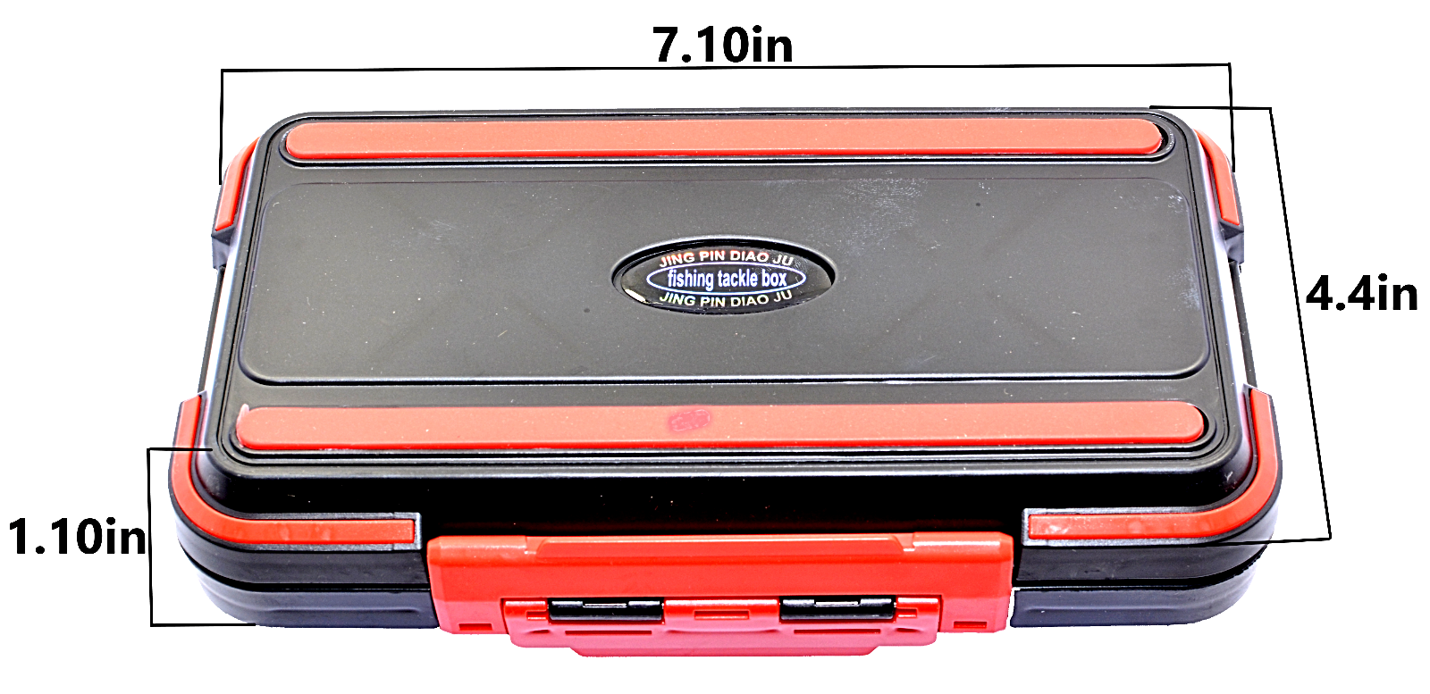 Fishing Tackle Box Lure Waterproof Compartments 2 Layer Storage Hard Case Hook
