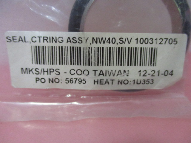 MKS HPS 100312705 Seal, CTR Ring Assy, NW40, 450335