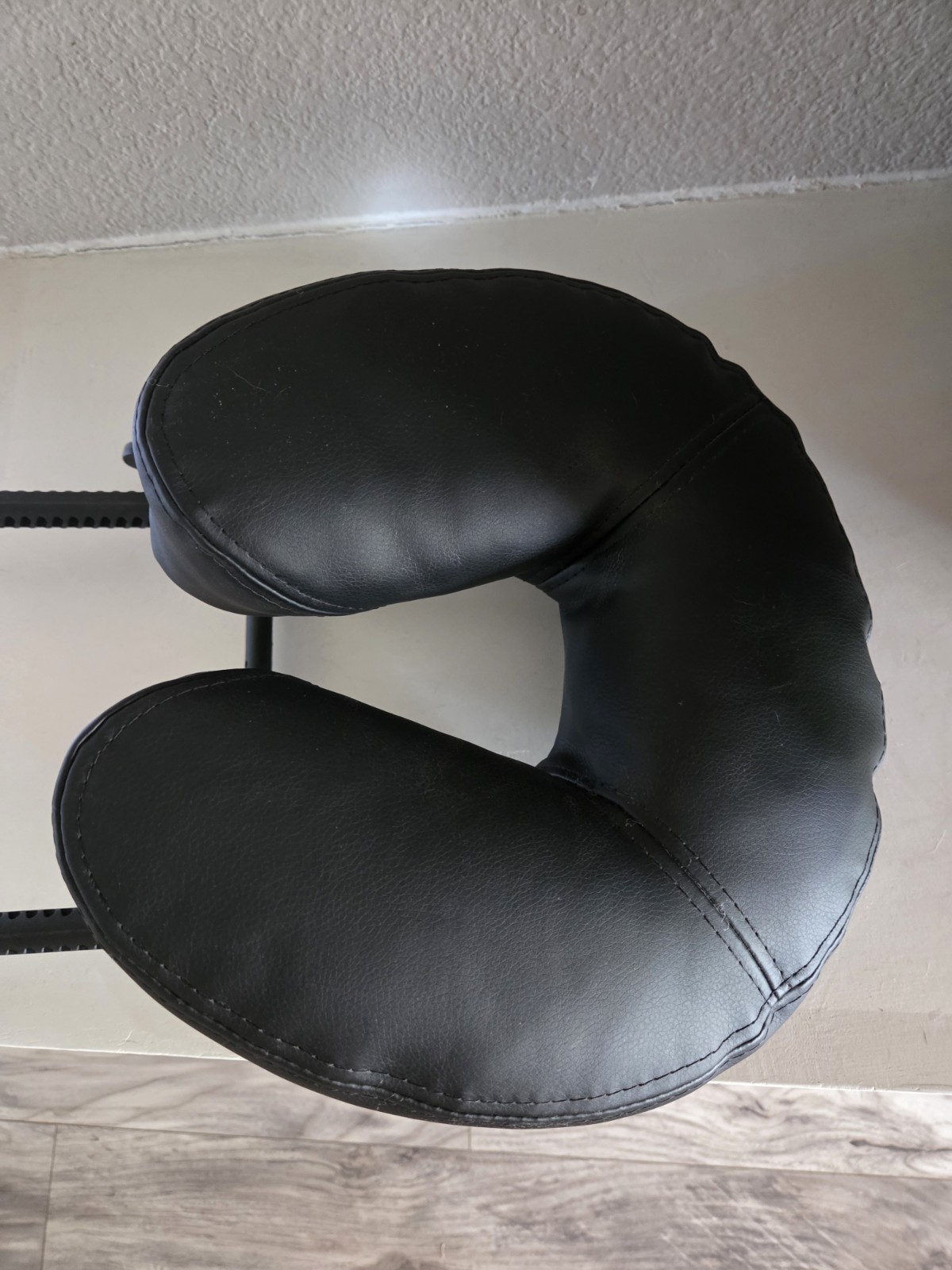 Inner Strength Massage Table Headrest Adjustable Portable Black Faux Leather