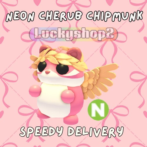 Neon Cherub Chipmunk - Adopt Your Pet From Me Today! VALENTINE EVENT 💝