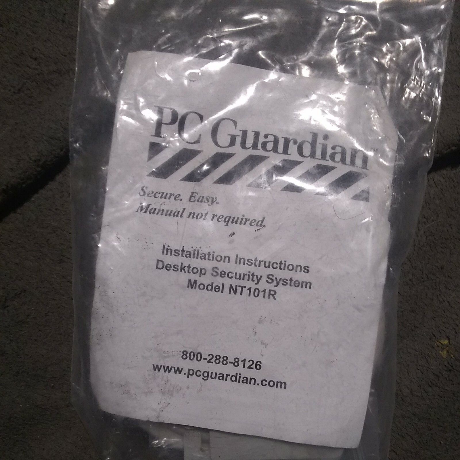 PC GUARDIAN PC GUARDIAN COMPUTER LOCK FOR NOTEBOOKS OR DESKTOPS NT101R