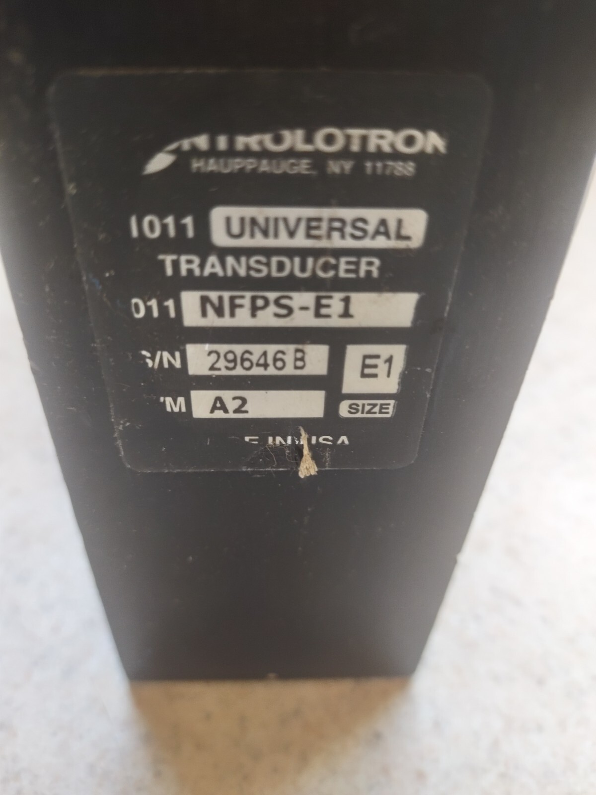 Siemens / Controlotron Clamp on Universal Transducer Sensor 1011NFPS-E1