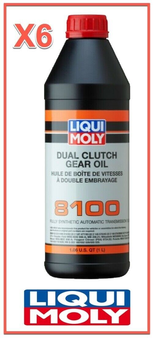 6 Liter/Qt LIQUI MOLY Dual Clutch Gear (DCT) Oil 8100 ATF Fully Synthetic